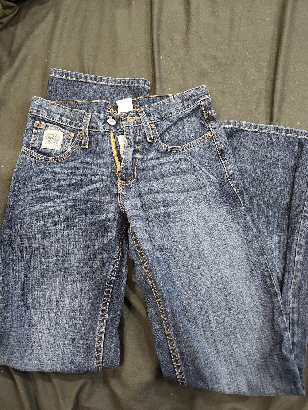 Cinch Men's Faded Blue Straight Jeans 27X32